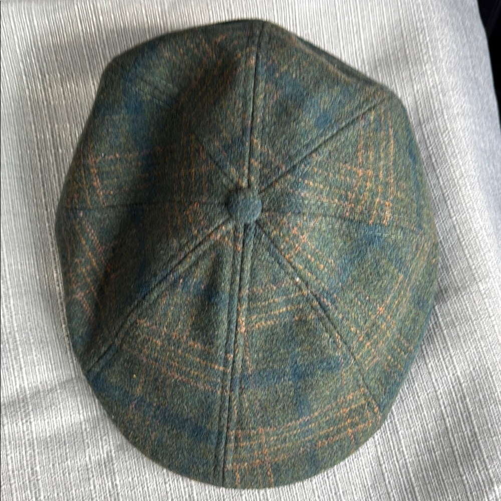 Green Plaid Men's Hat